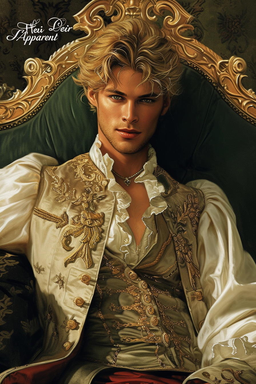 Blond Prince Heir Apparent Romance Novel Cover