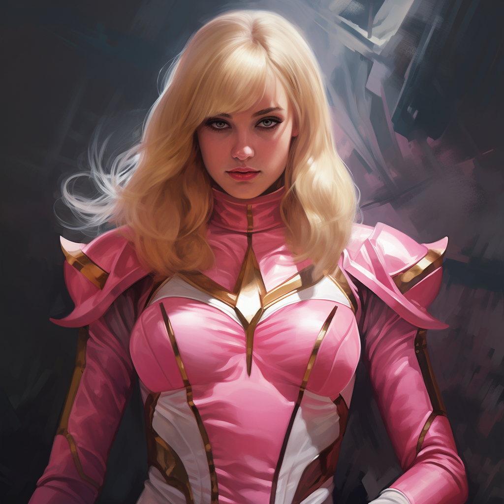 Blonde Pink Power Ranger photo