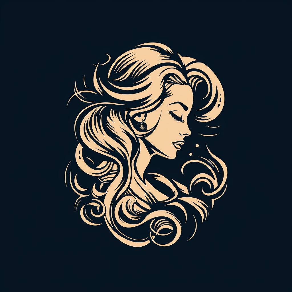 Tattoo Studio Logo Featuring Blonde Girl