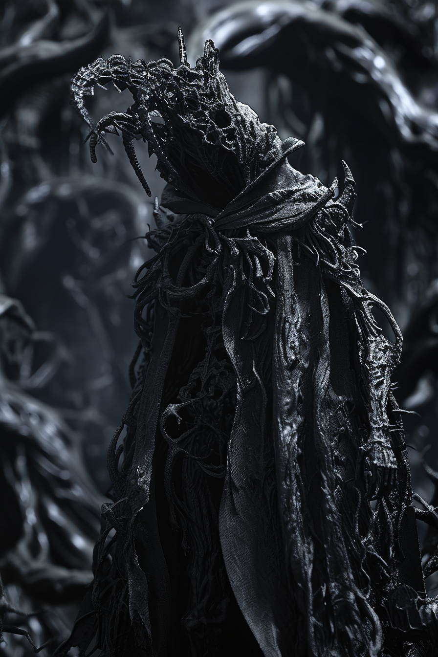 Bloodborne Berserk Necromancer H.R. Giger Style