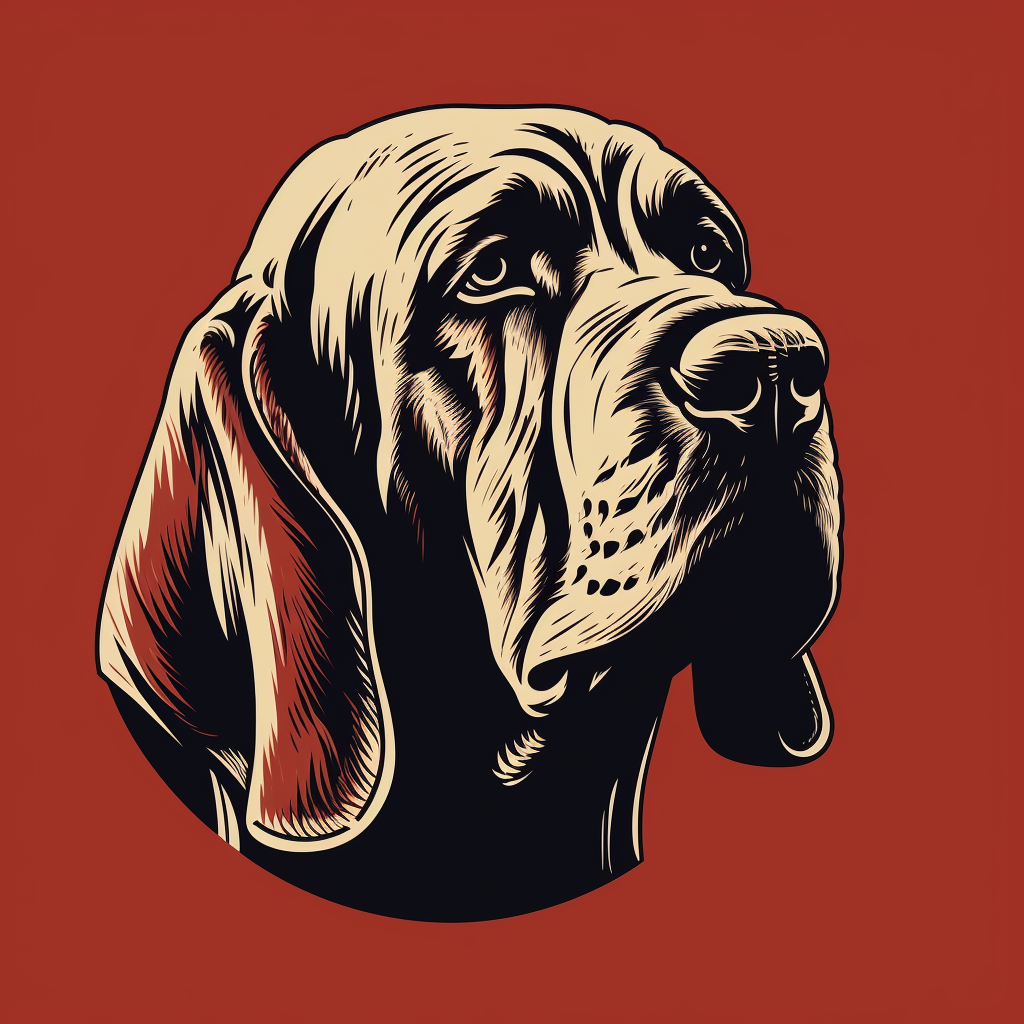 Bloodhound logo vector art