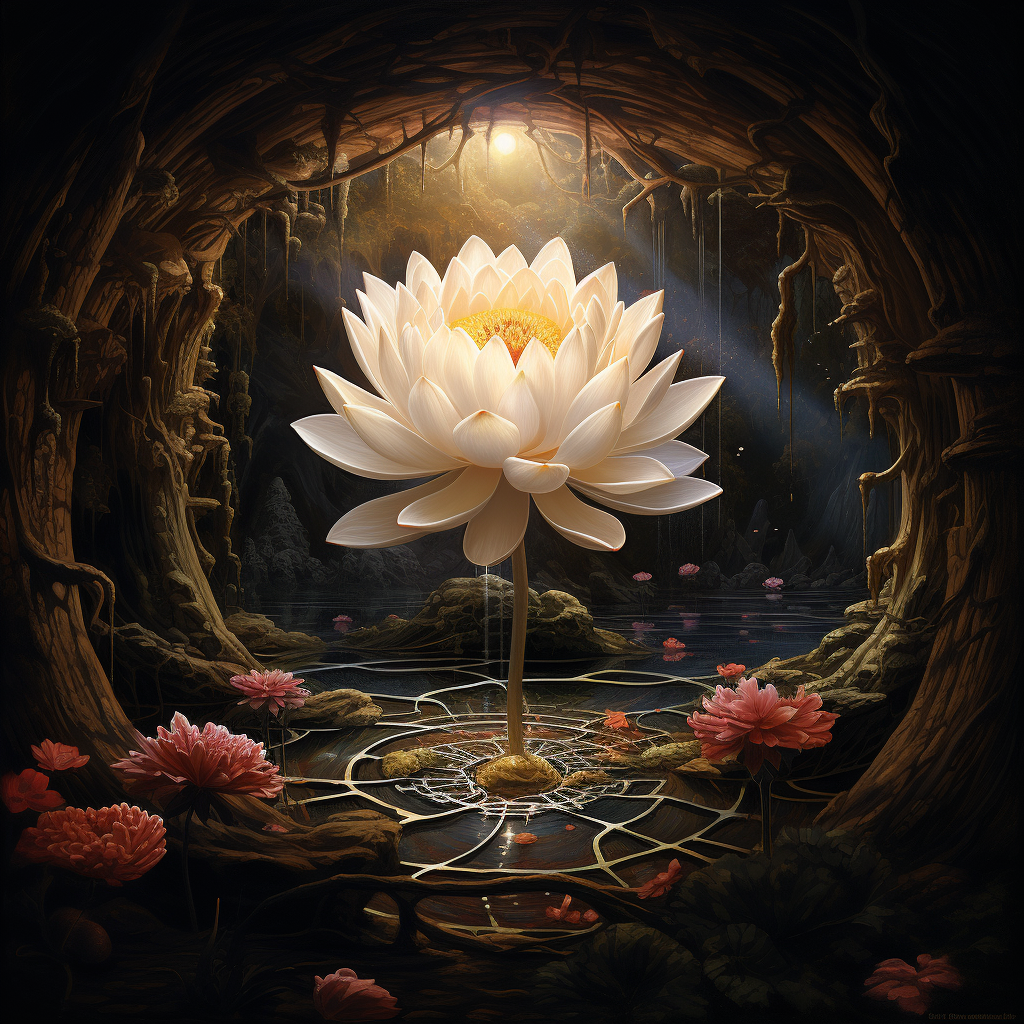 Lotus Flower Blooming Towards the Sun