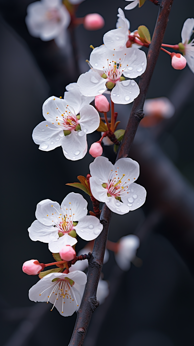 Delicate beauty of a single flower in a natural setting