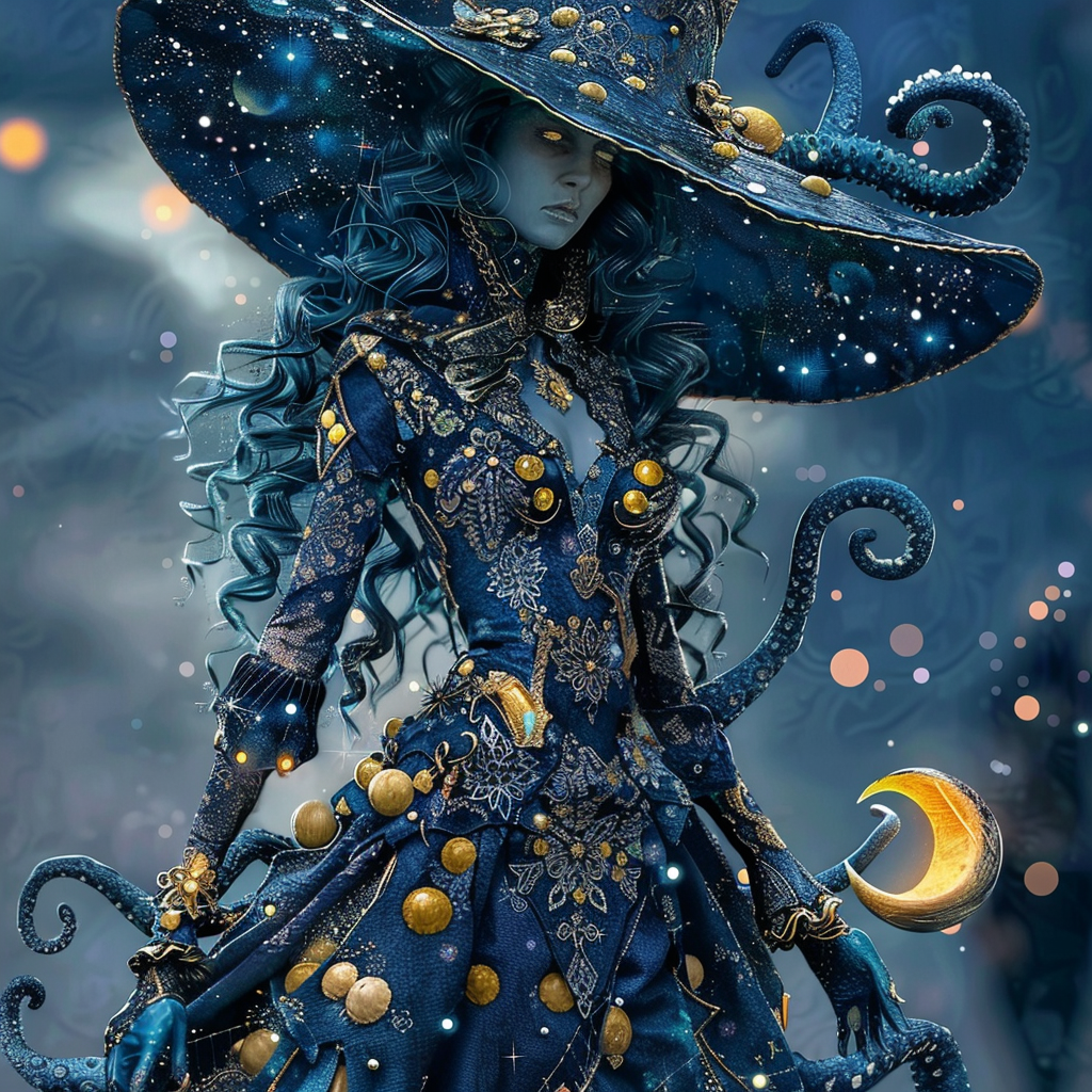 Fantasy Witch with Tentacles