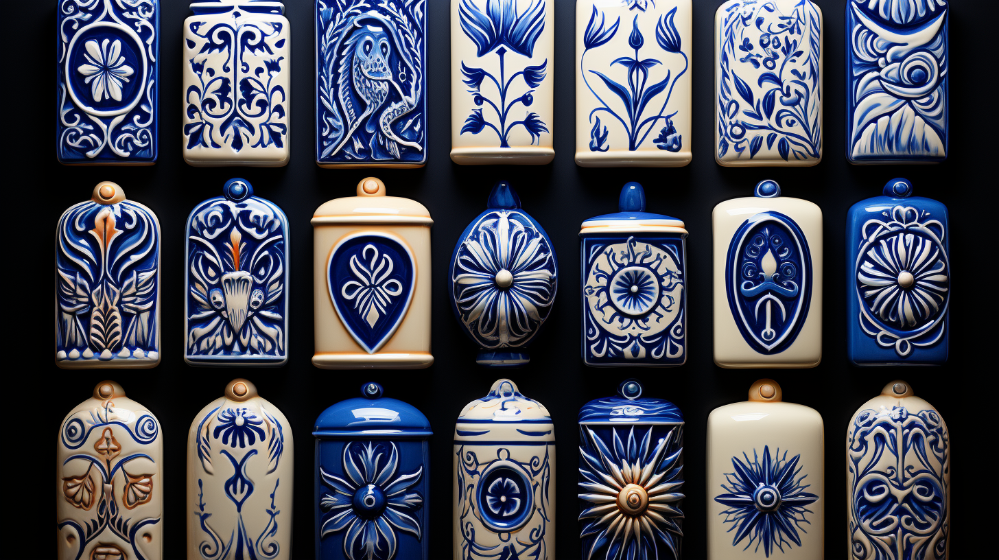 Blue Andalusian Ceramic Tarot Catalogue