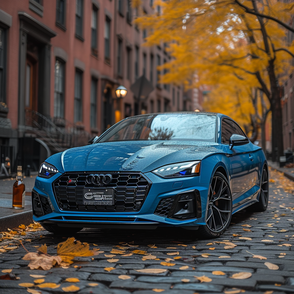 Blue Audi S5 Sprint Fall City