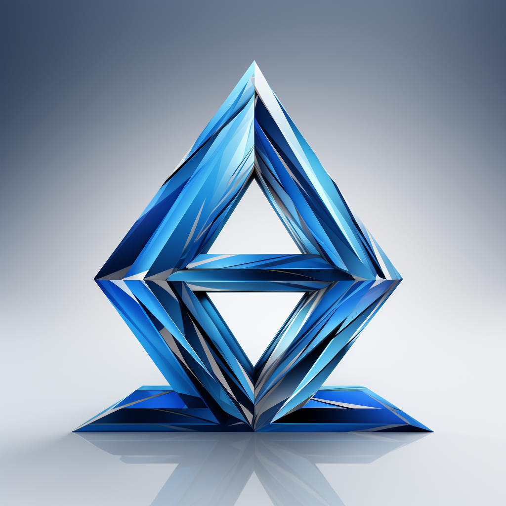 Vector image of blue E logo