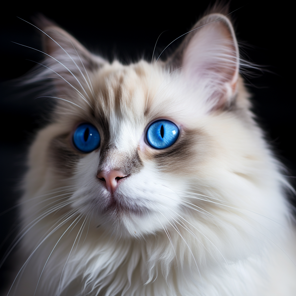 Blue-eyed cat photo