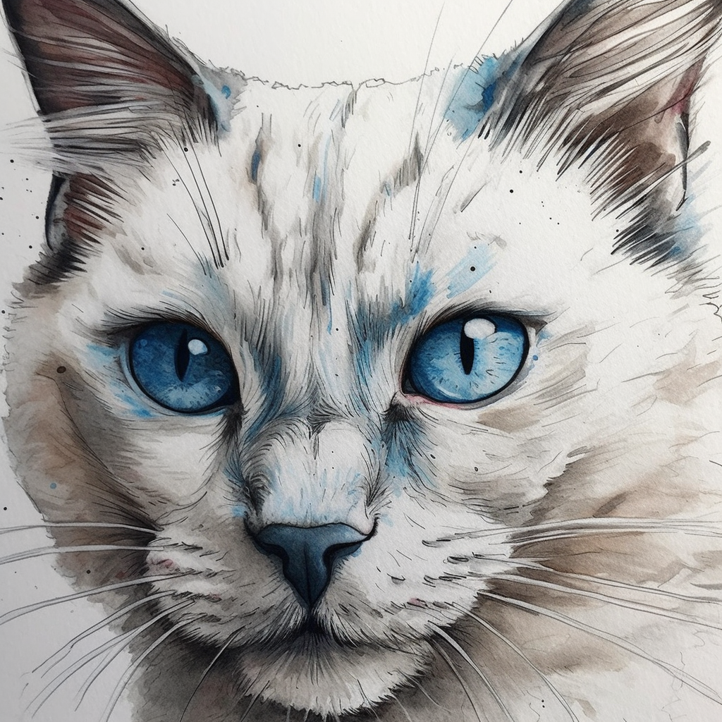 Blue-eyed cat