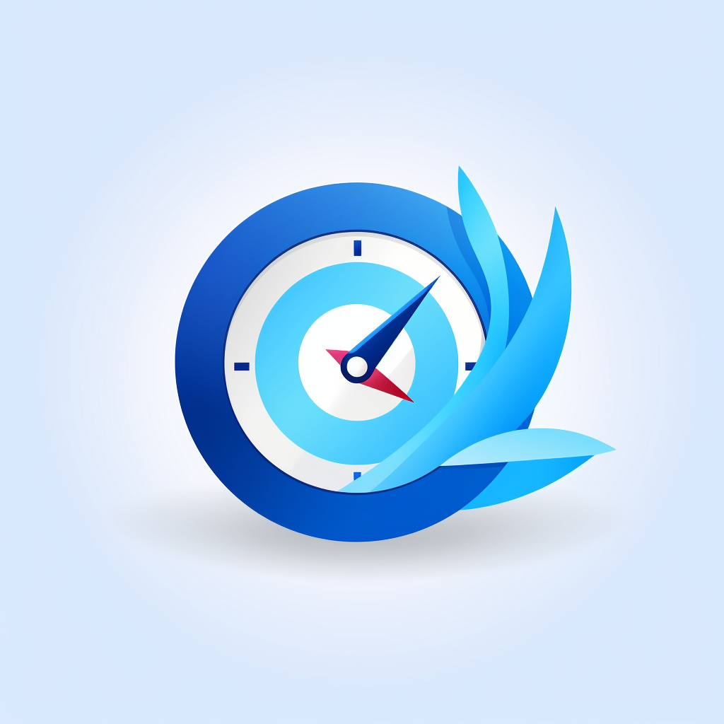 Blue Flat Logo Fast Search