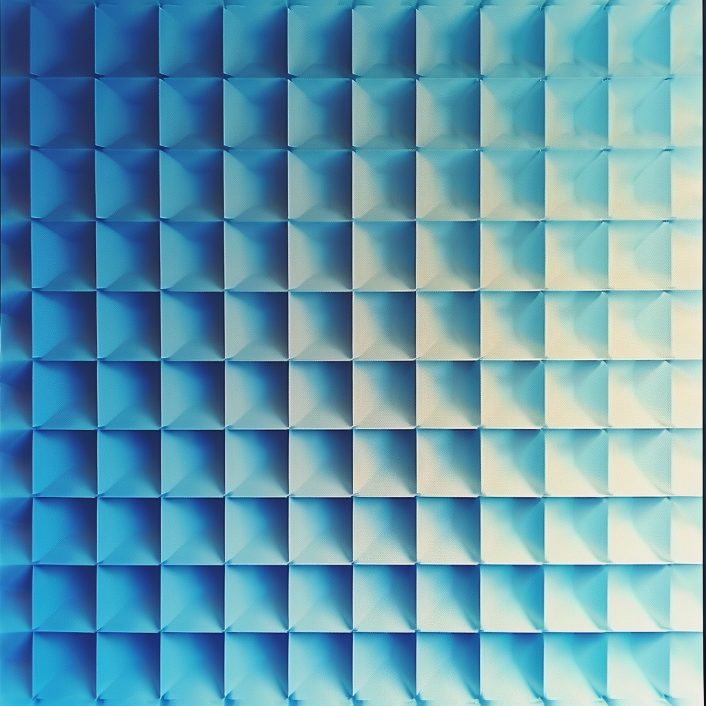 geometric blue squares pattern design