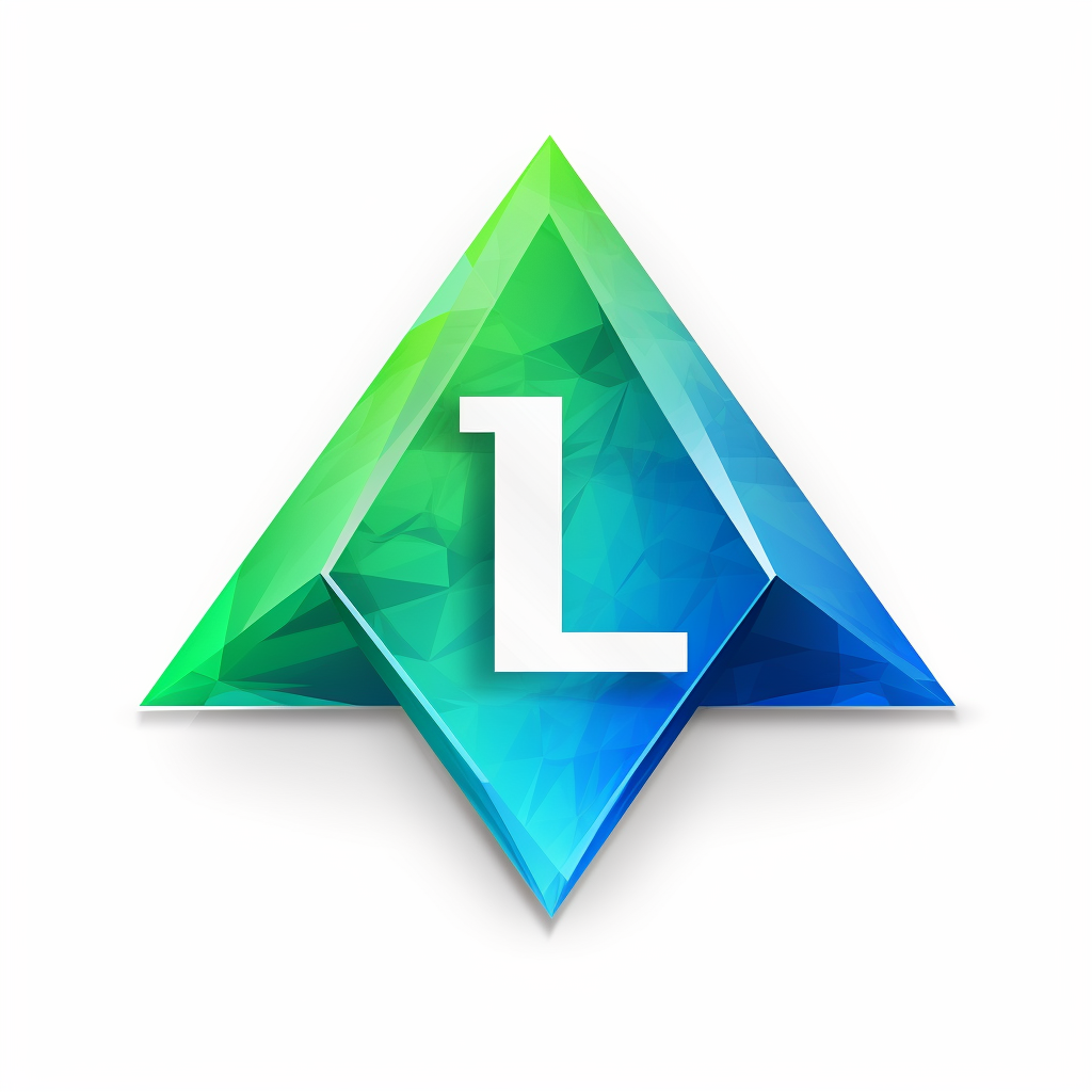 Blue and Green L&T fintech logo