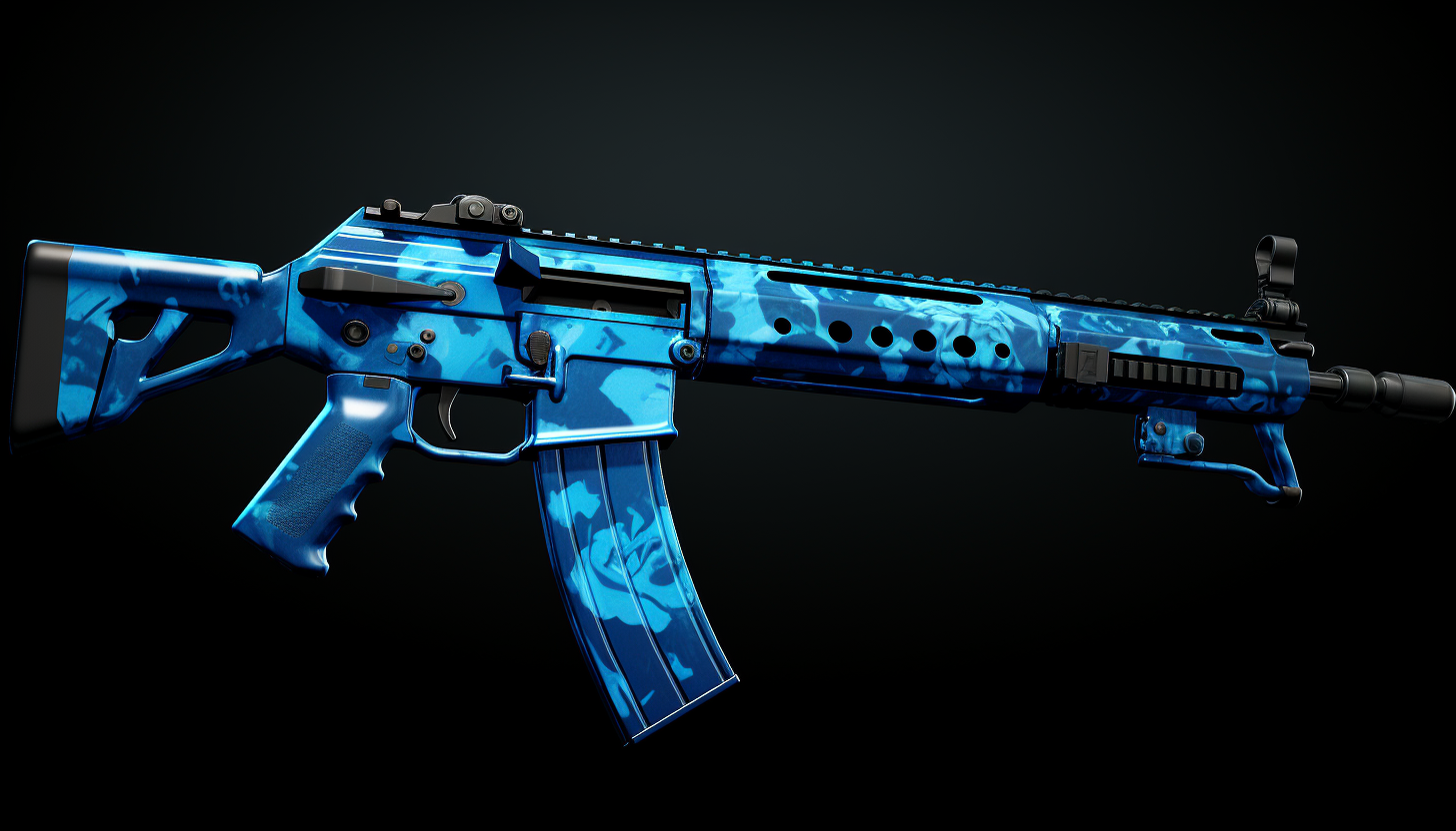 Stylish blue camo pattern design