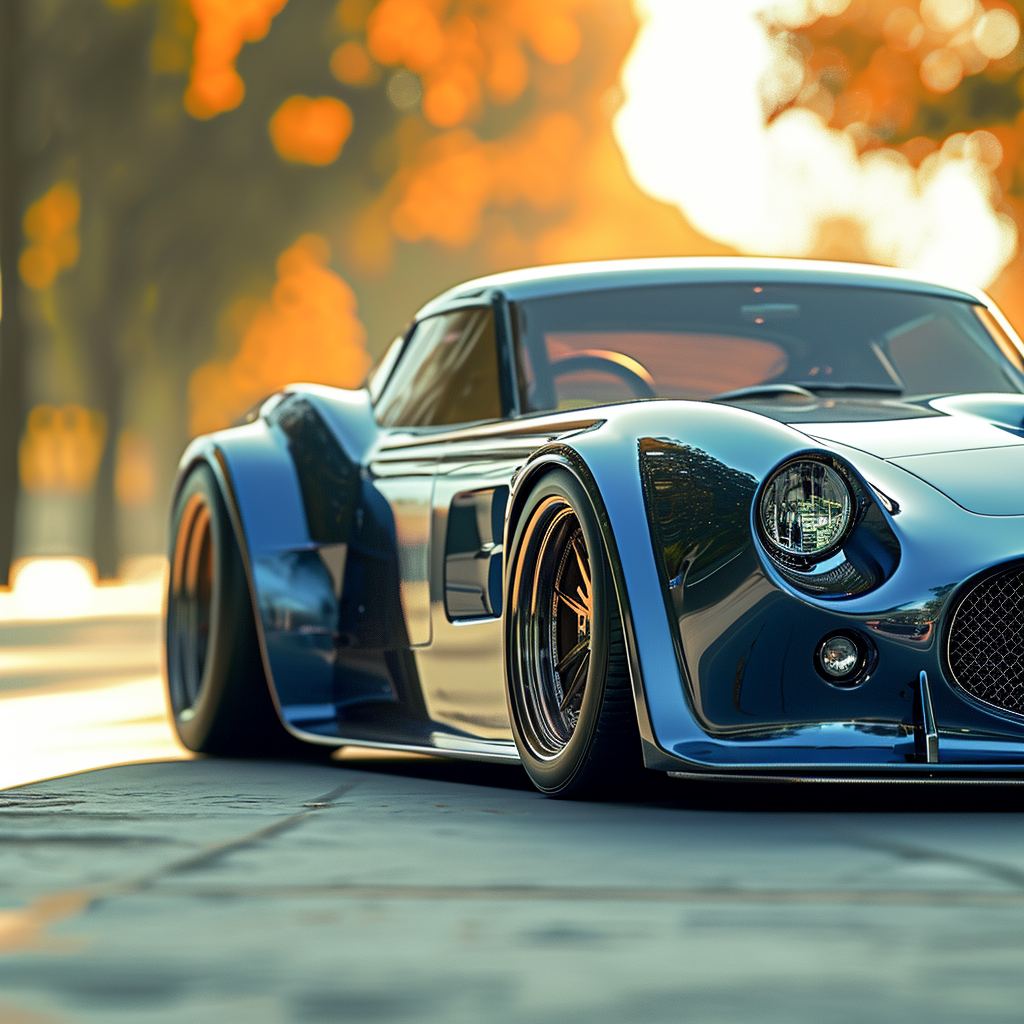 Blue Shelby Cobra Daytona Station Wagon Concept