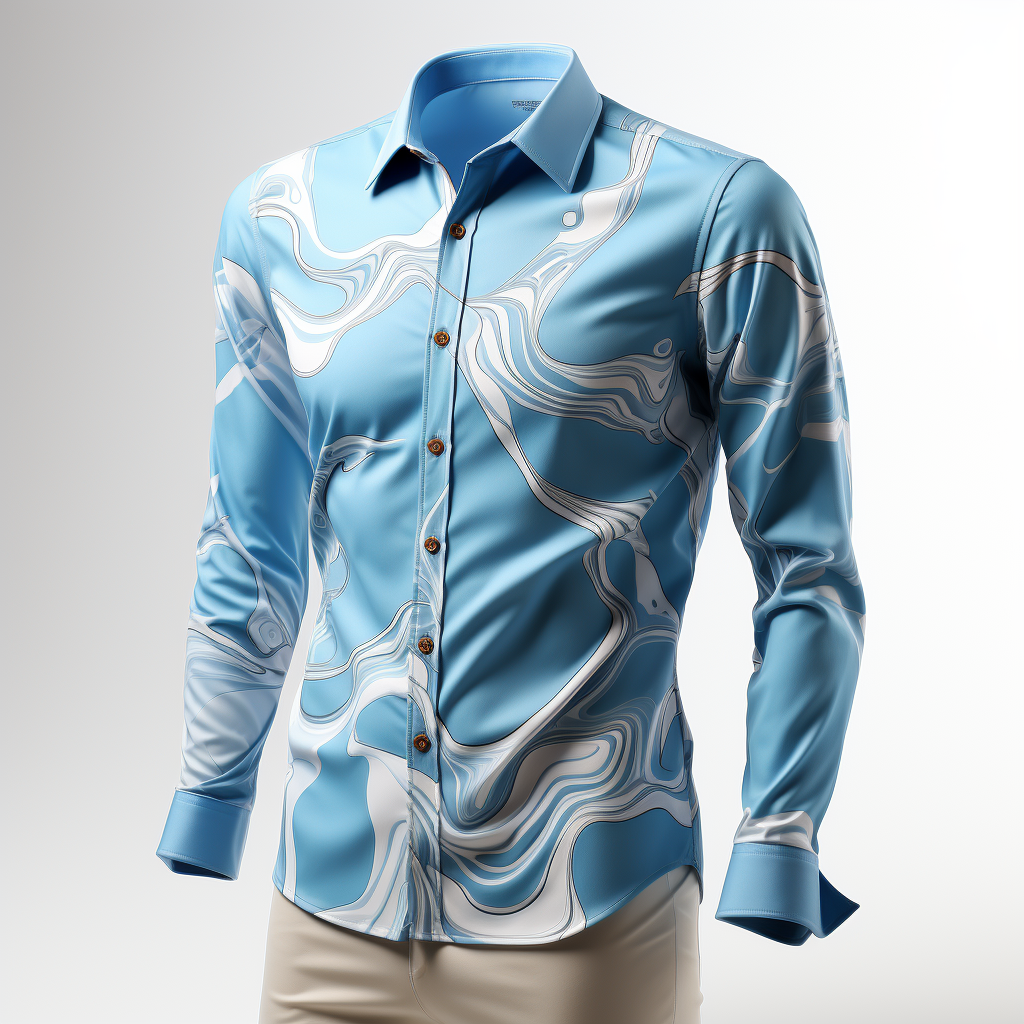 Stylish blue shirt for men