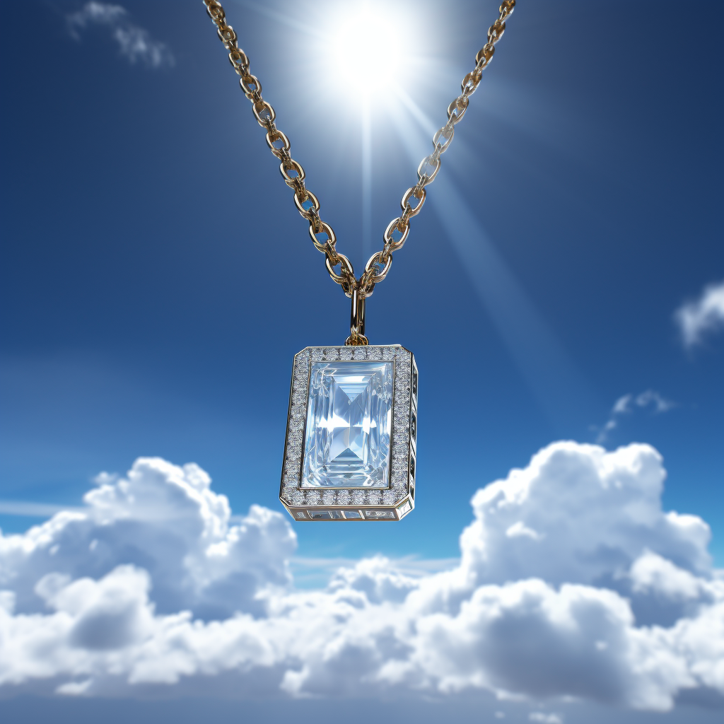 Shining 333 Diamond Pendant Necklace