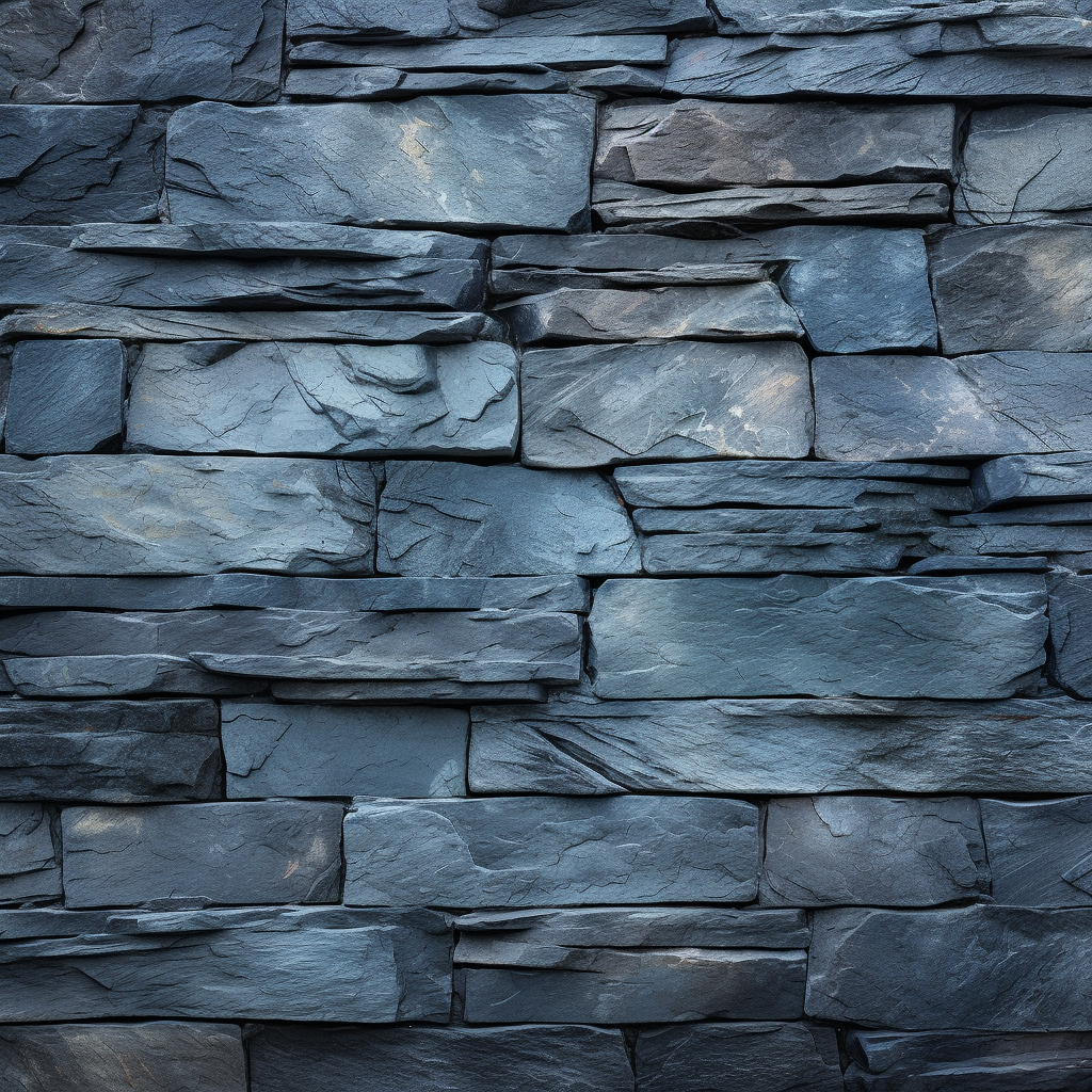 Beautiful blue slate wall background