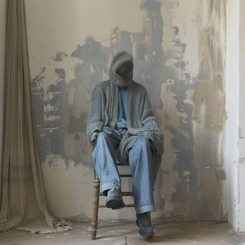 man sitting on chair