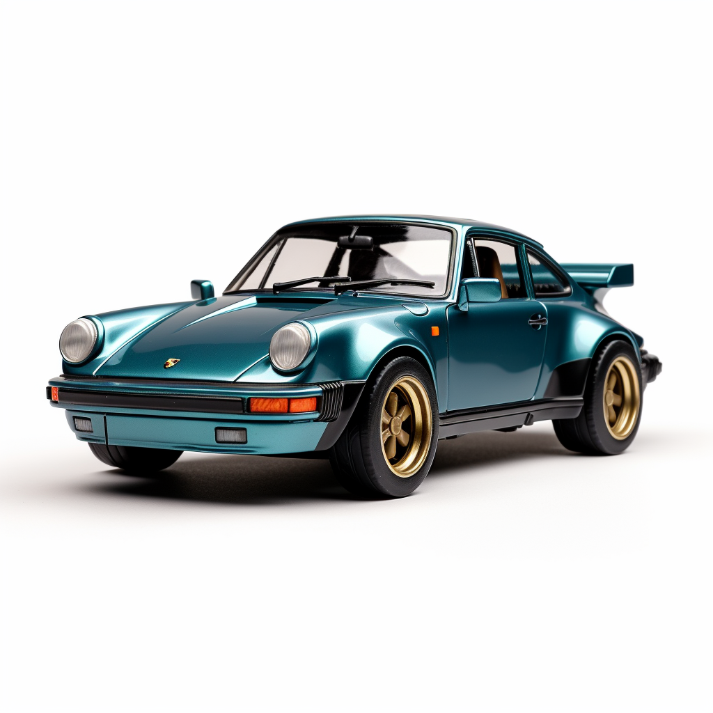 Metallic blue teal 1987 Porsche 911 truck