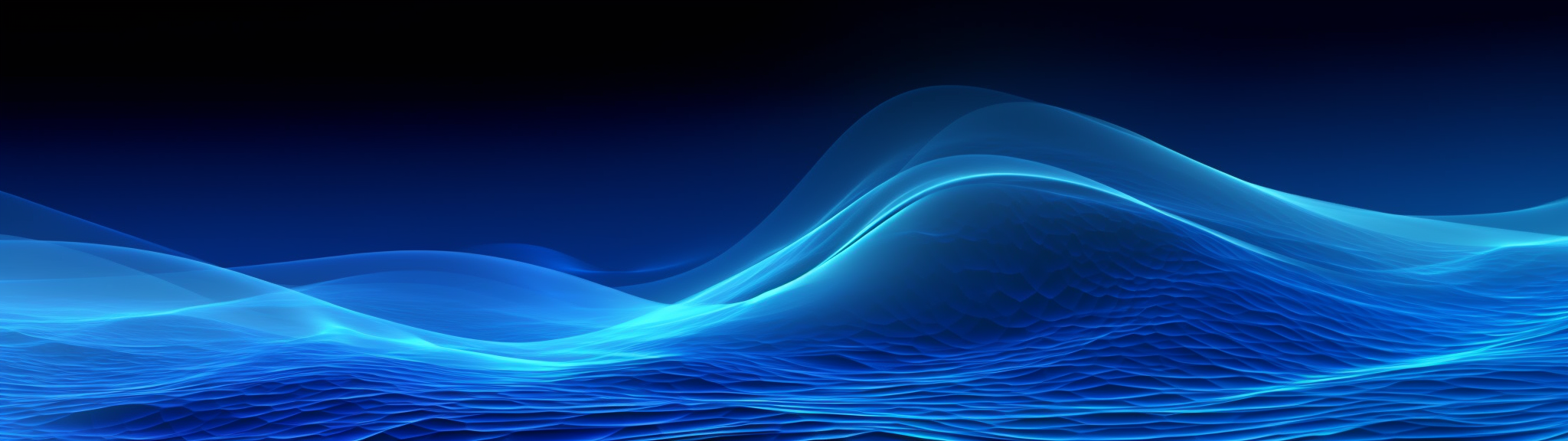 Blue technology waves in high definition