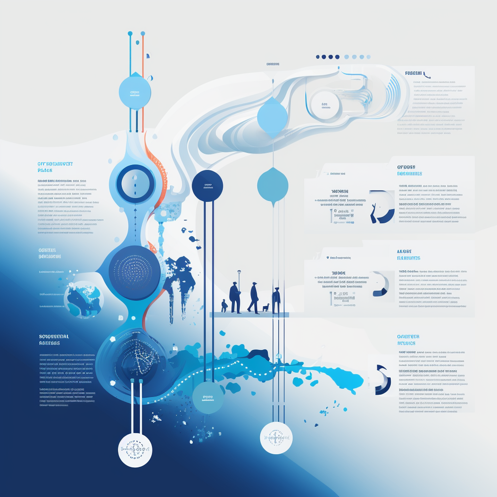 Blue Timeline Graphic: Visualizing Your Journey