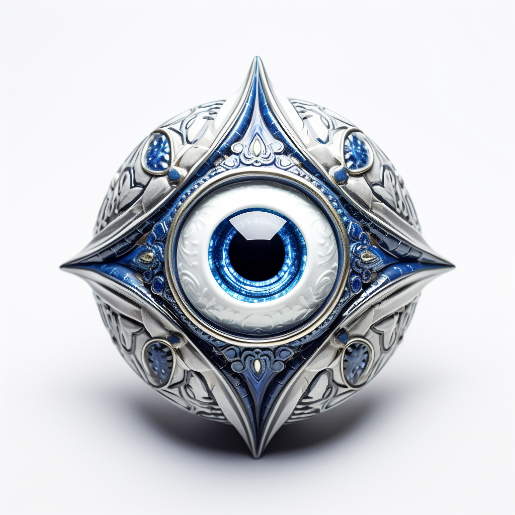 Blue and White Evil Eye Talisman