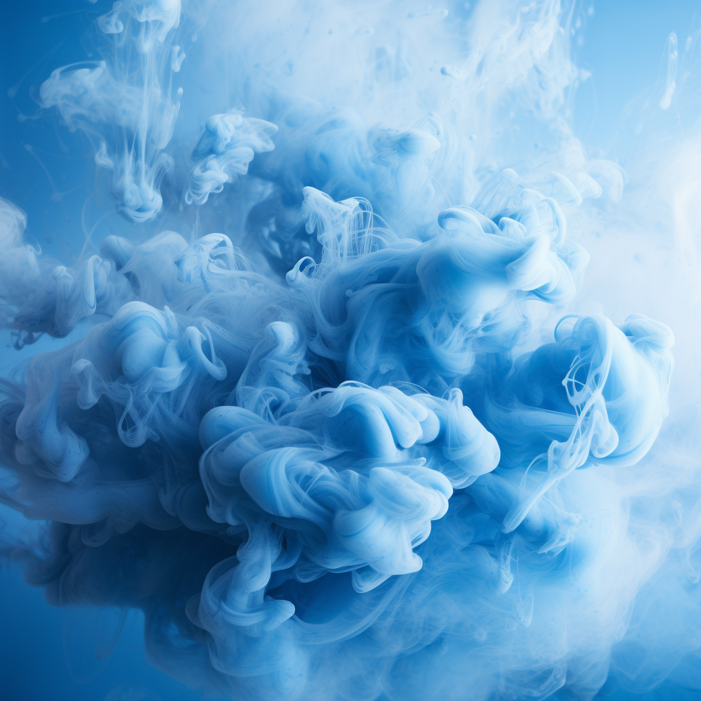 Blue and white smoke background