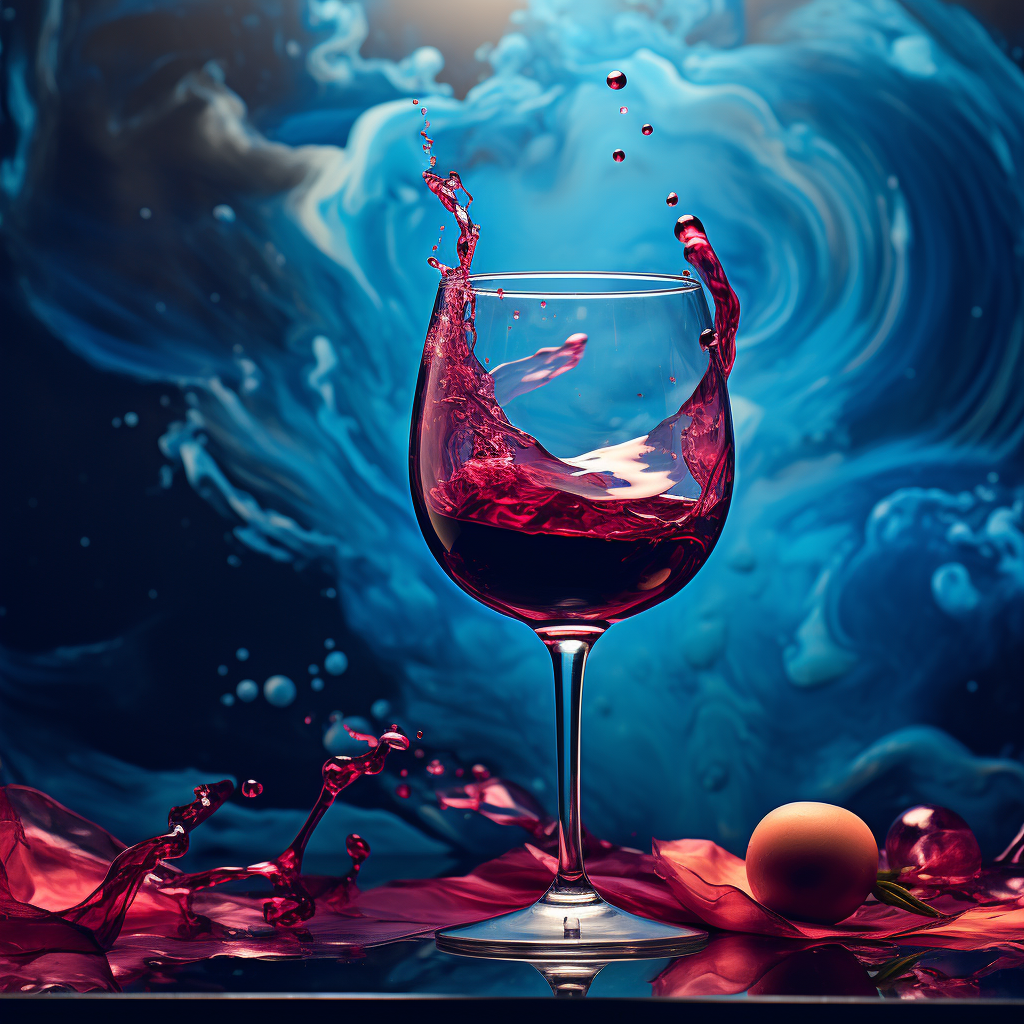 Abstract blue and wine background