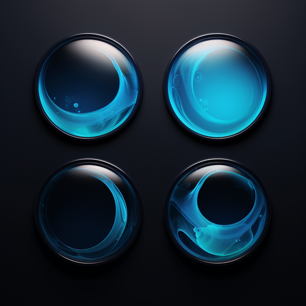 Blue circle gradation illustration