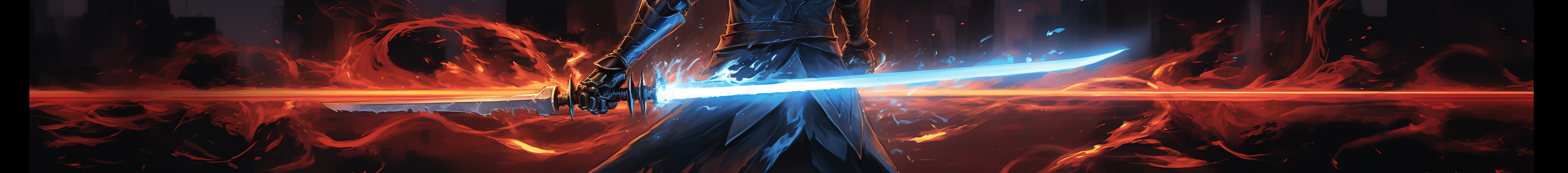 Image of Blue Flaming Sword Hero Elf