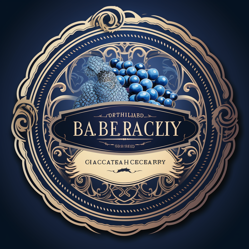 Blueberry Cheesecake Label