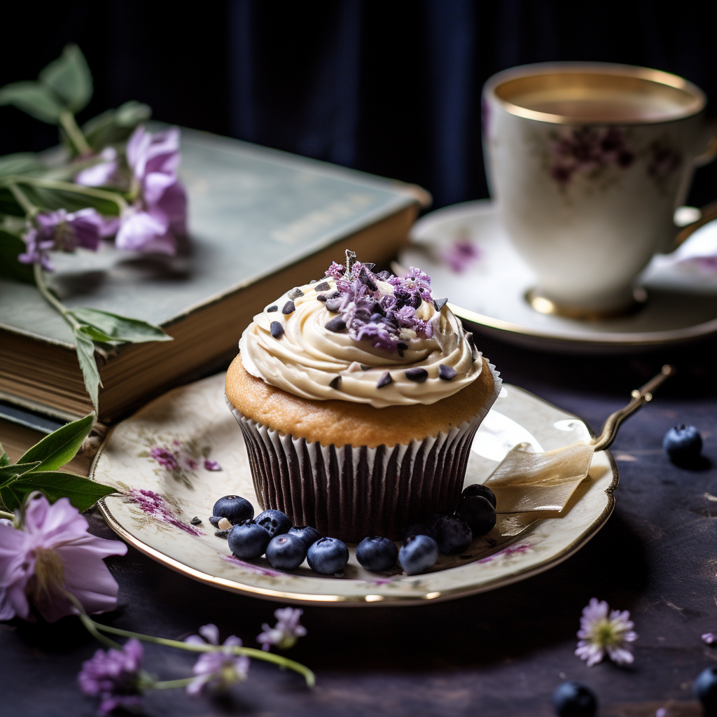 Blueberry Earl Grey Cupcakes Recipe