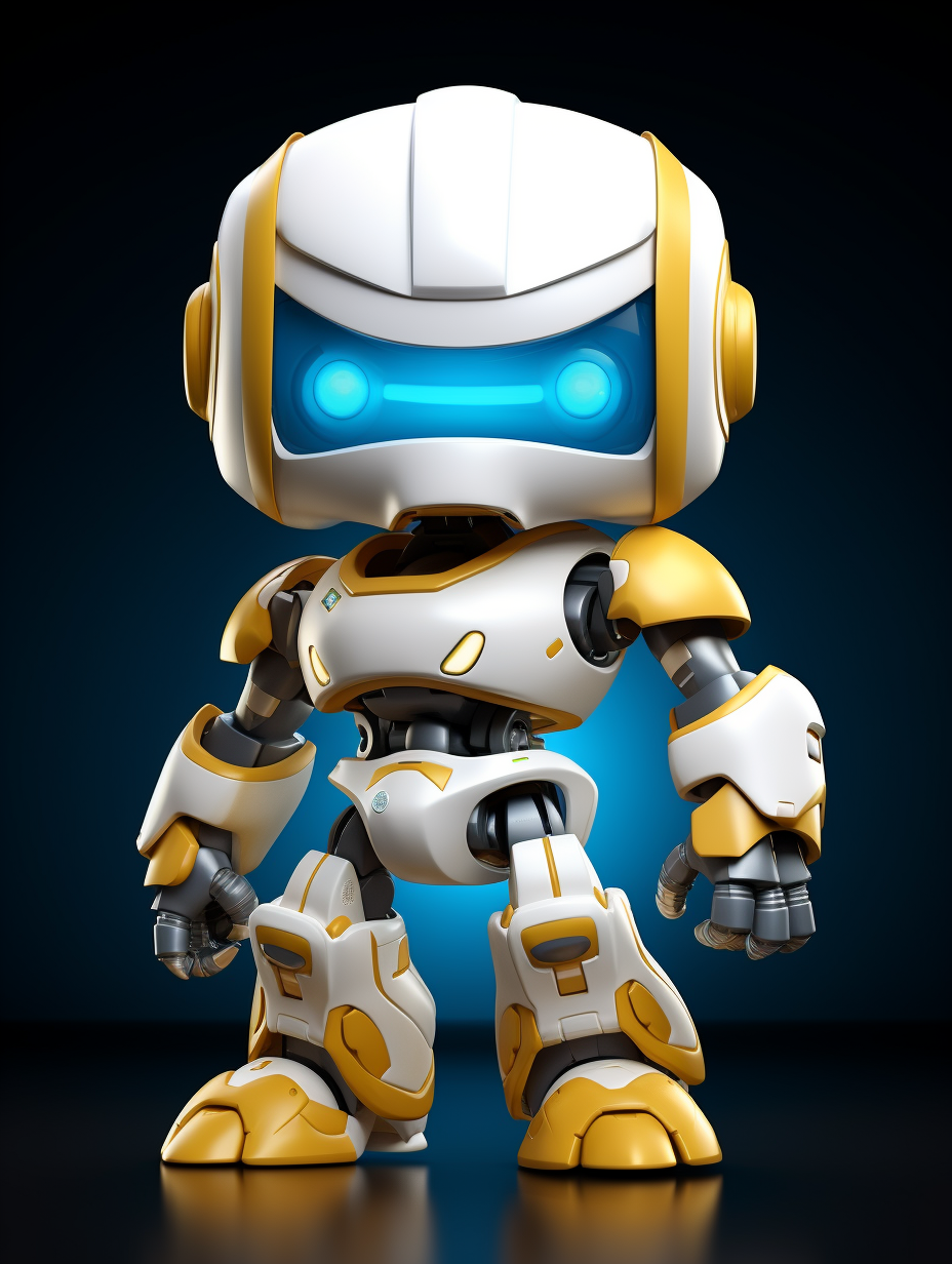 Bluewhite Robot Warrior Pop Vinyl Figure