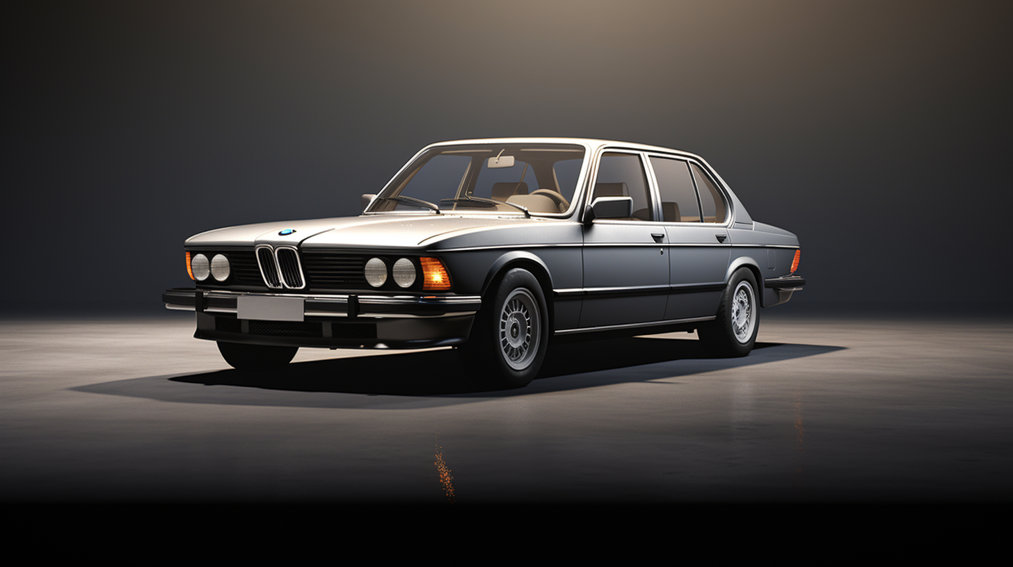 1984 BMW 733i without front bumper