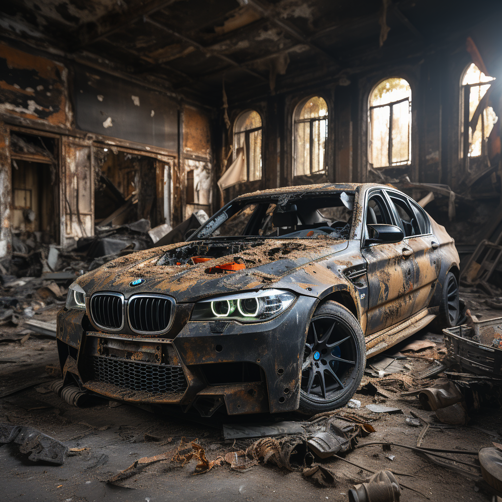 Luxury BMW M5 2021 Falling Apart