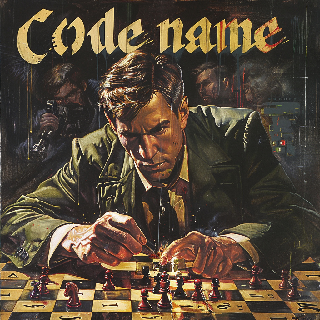 Person playing Code Name board game