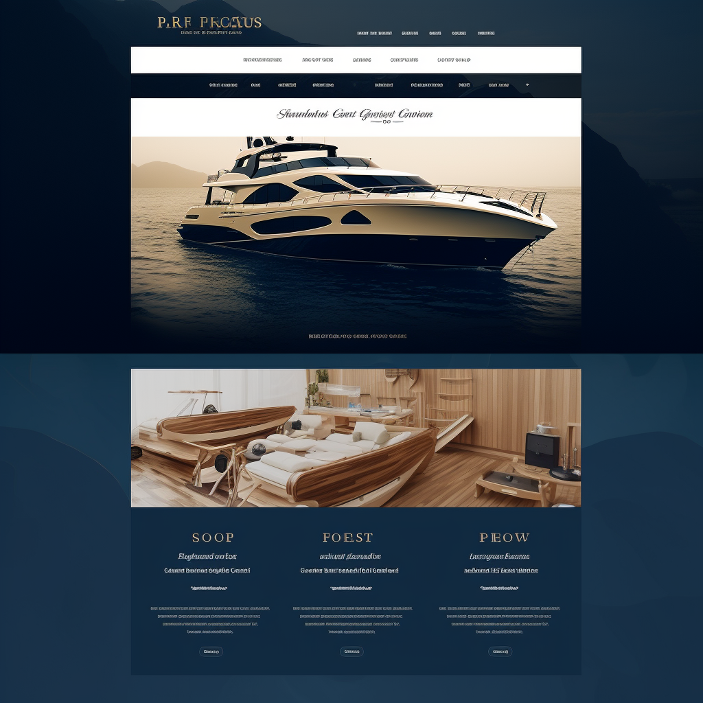 Boat repair company website design