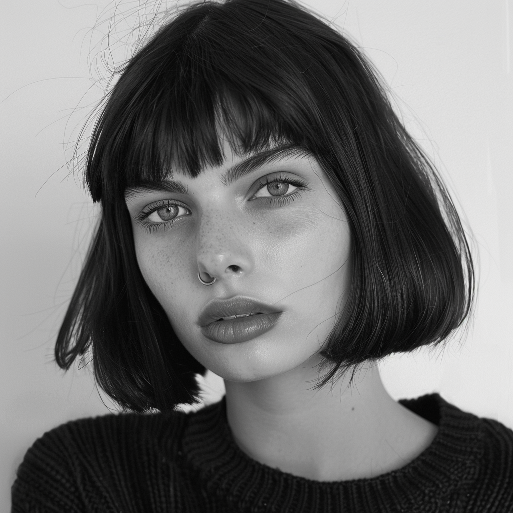 Female Bob Bangs Hairstyle Image