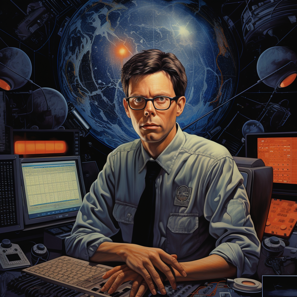 Bob Lazar conducting scientific experiments