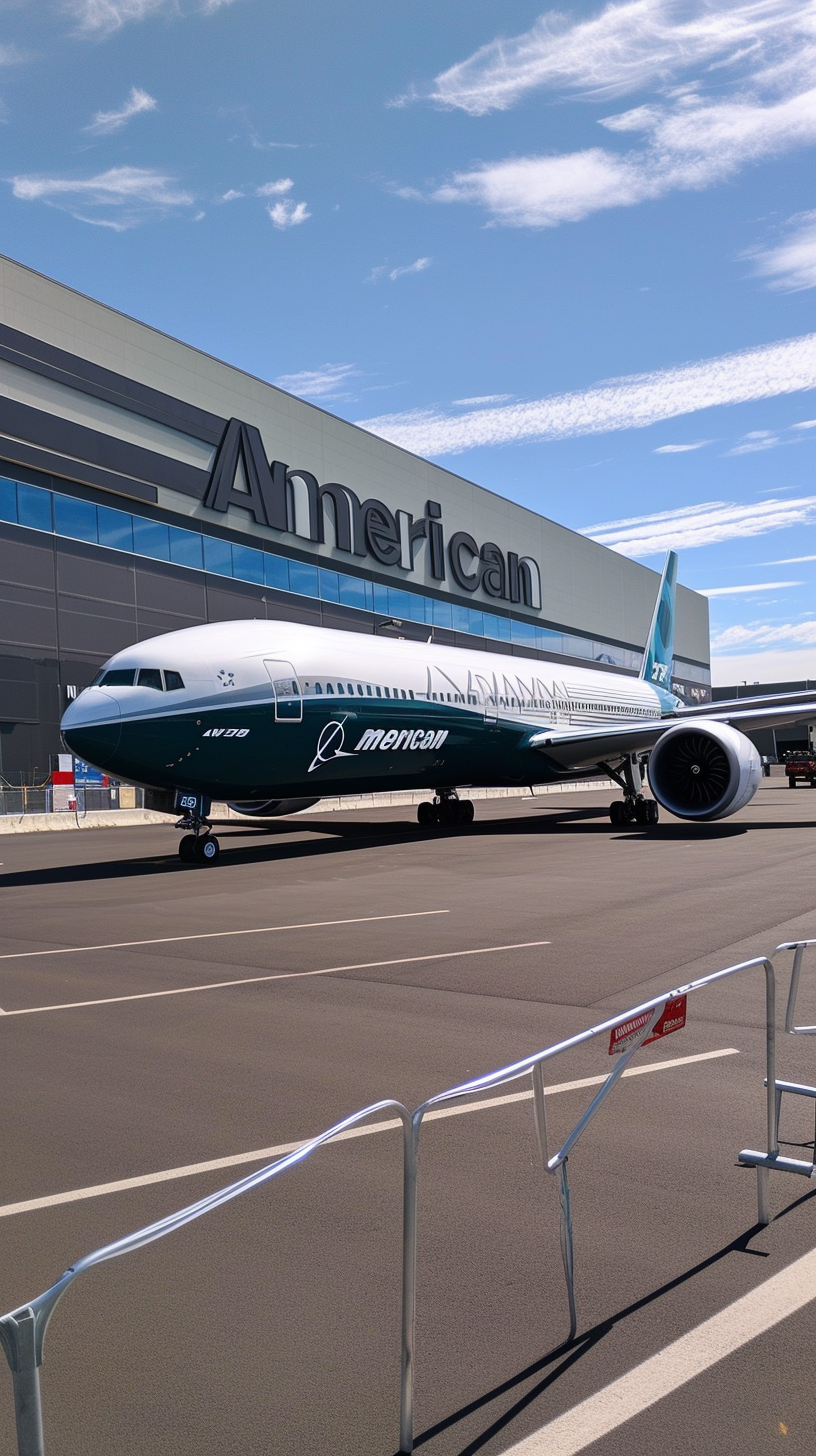 Boeing 777X American Eagle Paint Job