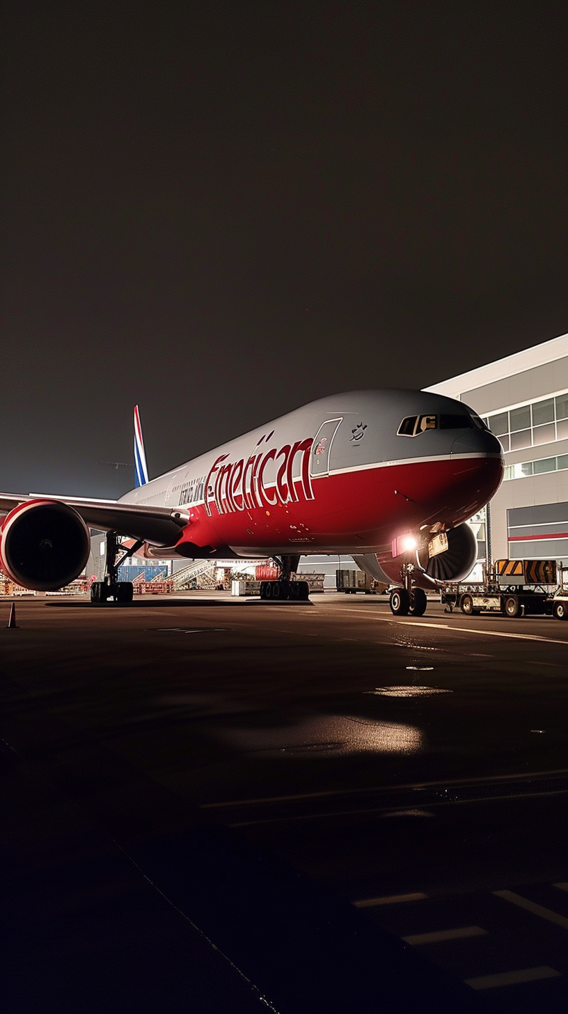 Boeing 777X with Americana Inspired Paint Job