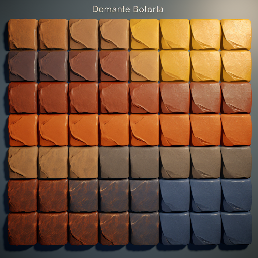 Bohamic color palette and texture