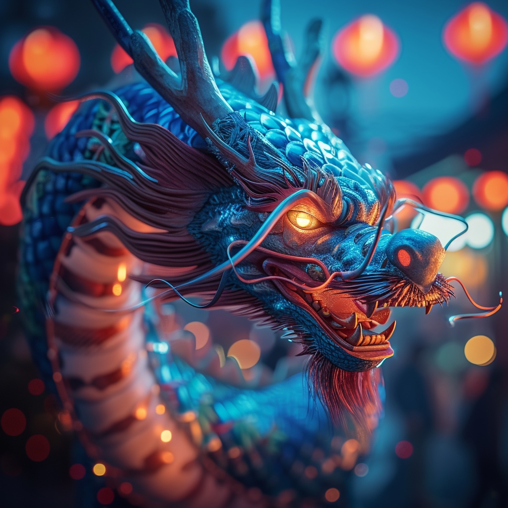 Bokeh Adrian Donoghue Chinese Dragon