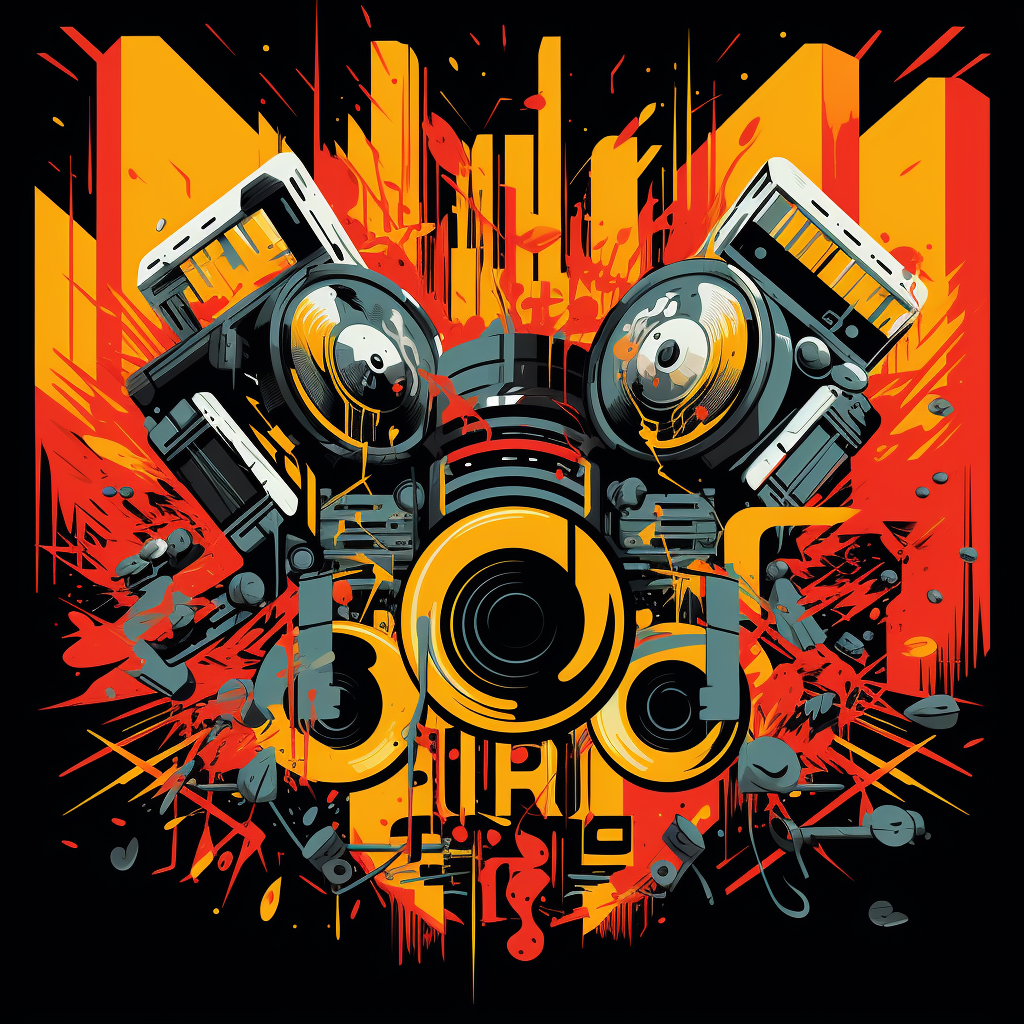 Bold typography representing energetic DnB music