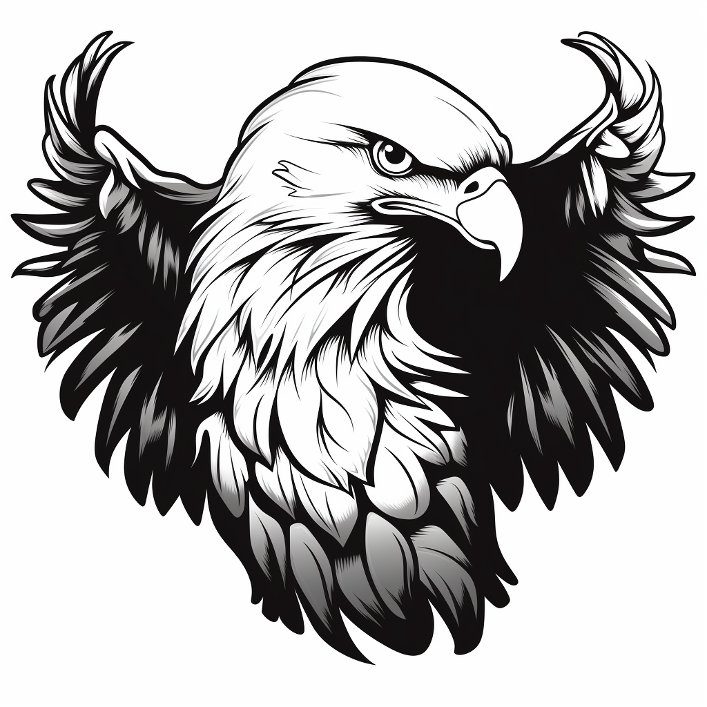 Bold eagle vector illustration