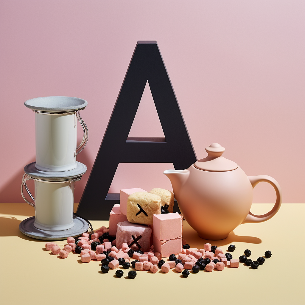 Terracotta-style Breakfast Letter  A