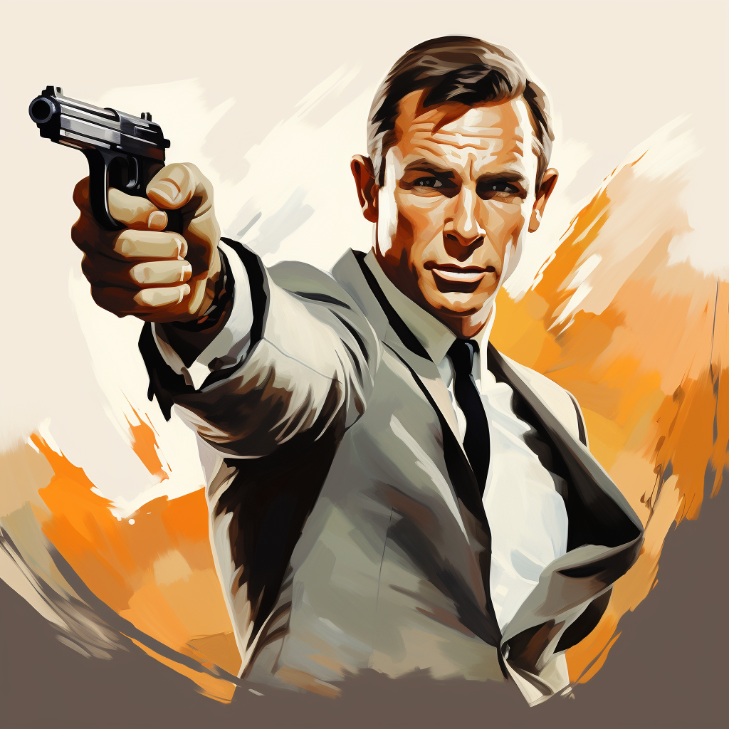 Bond 007 Hero with empty hands