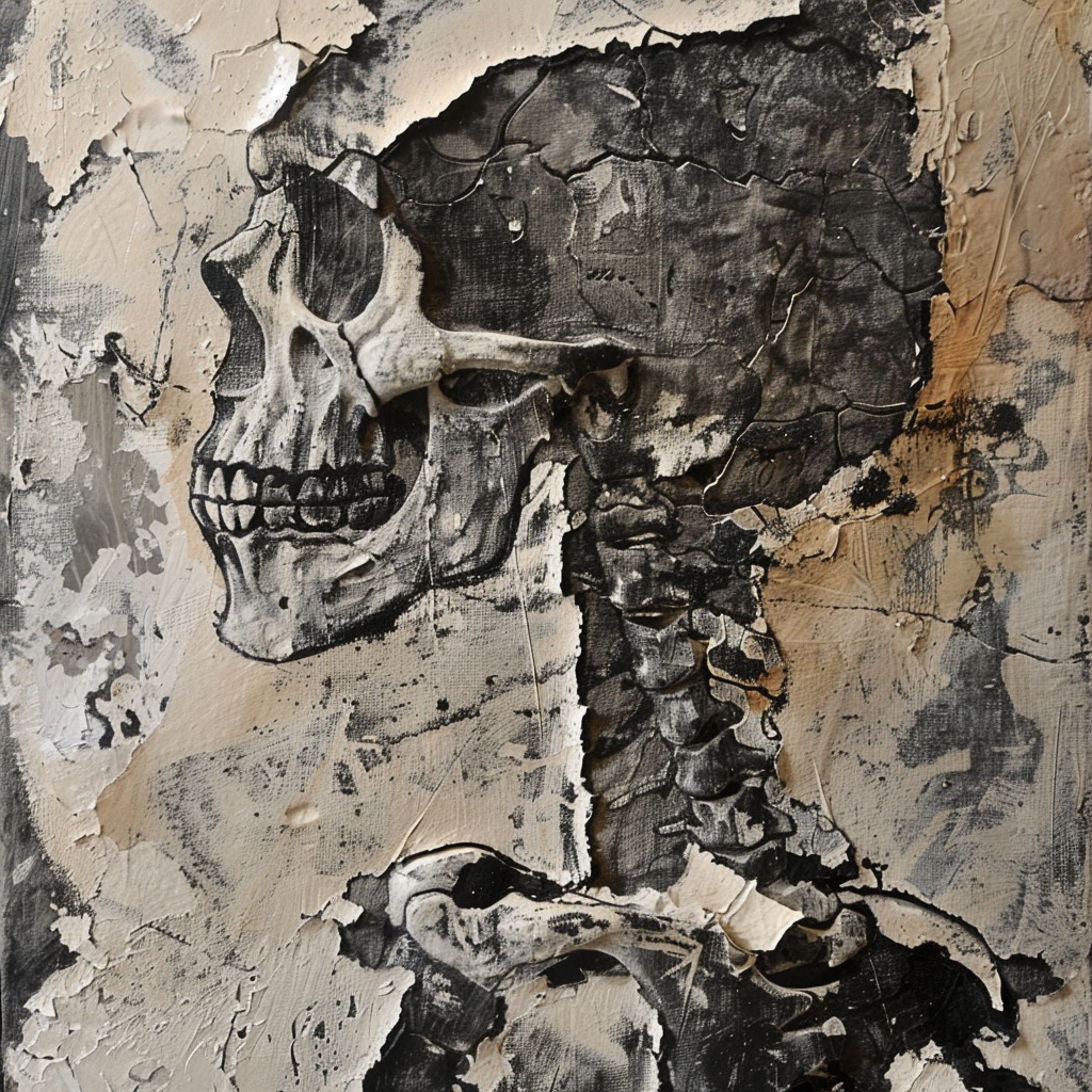 Bone Ash Painting Art Image