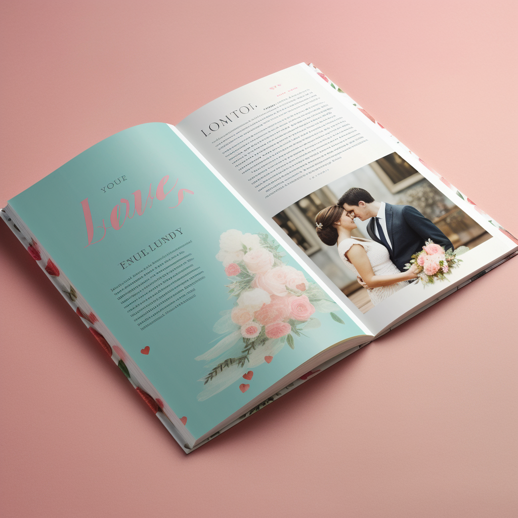 Hallmark Love Book Layout Typeset