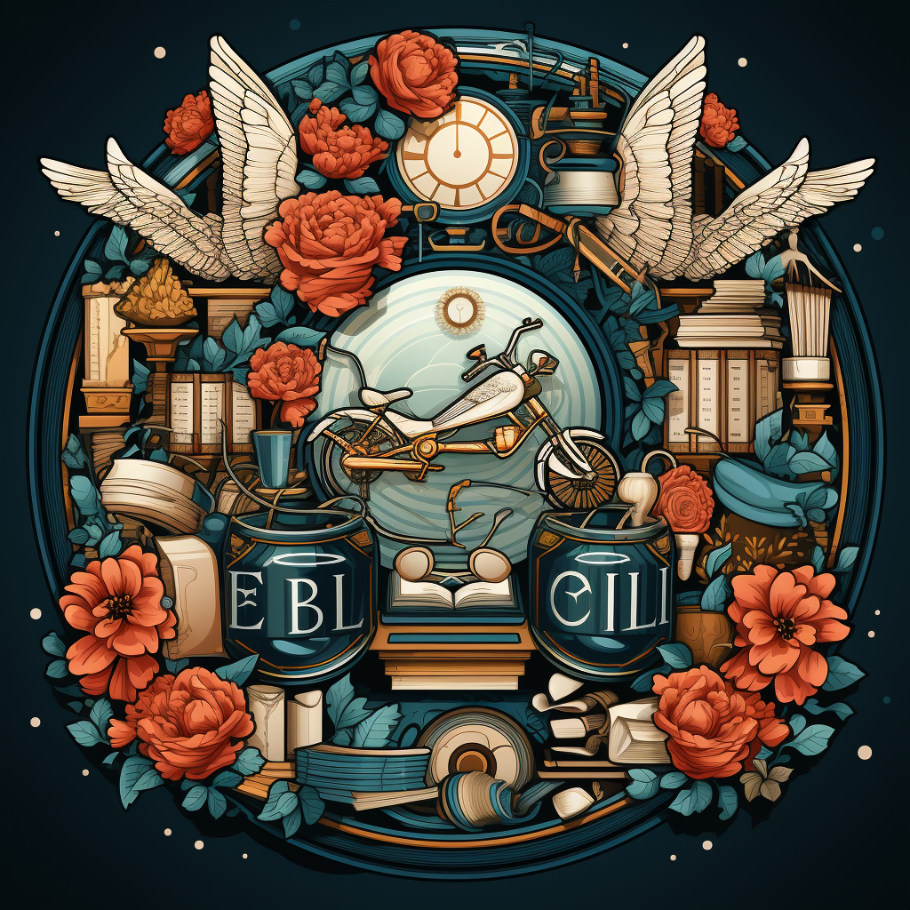 CBL emblem featuring books and money